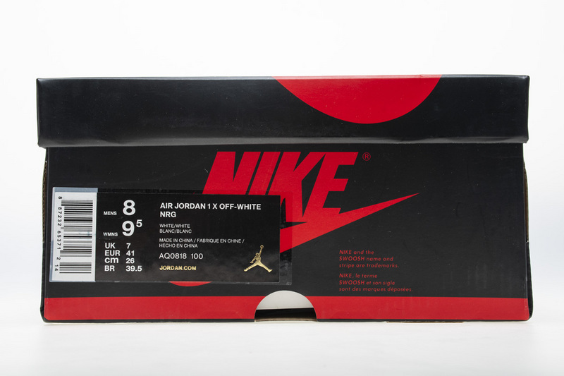 OFF WHITE   Air Jordan 1 AQ0818-100 White