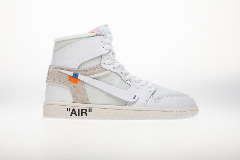 OFF WHITE   Air Jordan 1 AQ0818-100 White