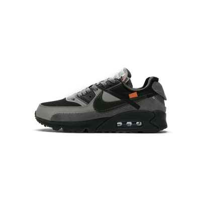 OFF-White  Nike Air Max 90 Gris 01