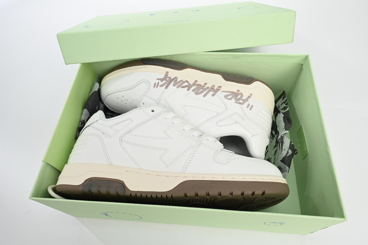  OFF WHITE Out Of Office Beige Gray OMIA189 C99LEA00 30117