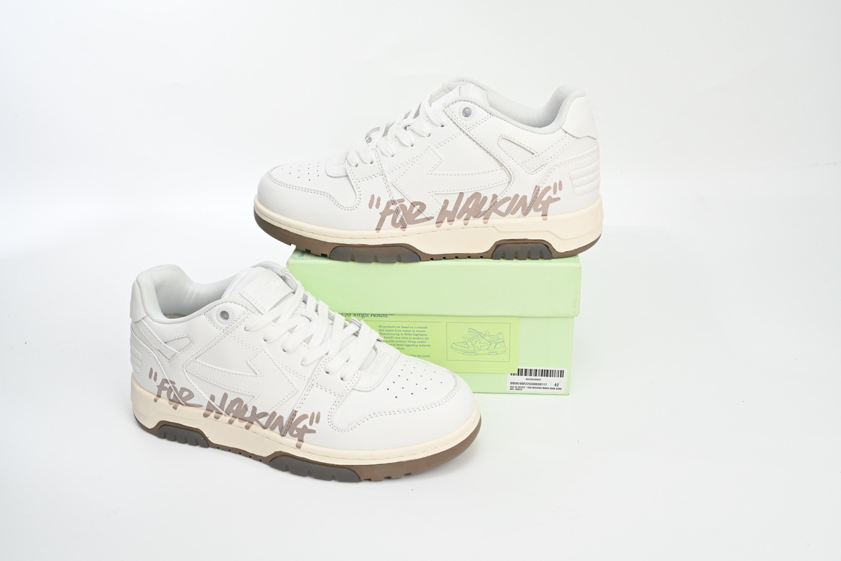  OFF WHITE Out Of Office Beige Gray OMIA189 C99LEA00 30117