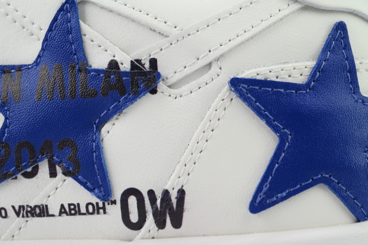 OMIA189S 25LEA00D 0145 FF-WHITE Out Of White White and Blue Five Stars