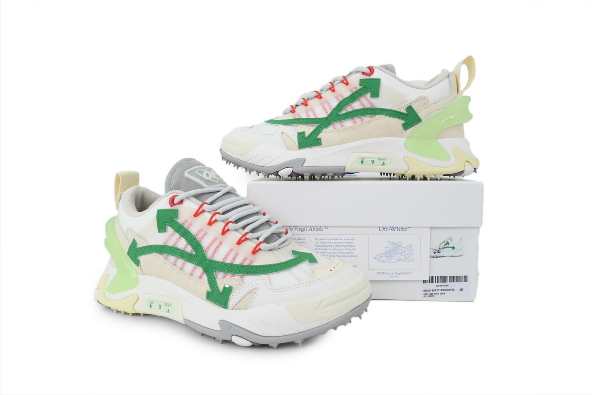 OMIA190R 21FAB00 10155 OFF-WHITE ODSY White Green