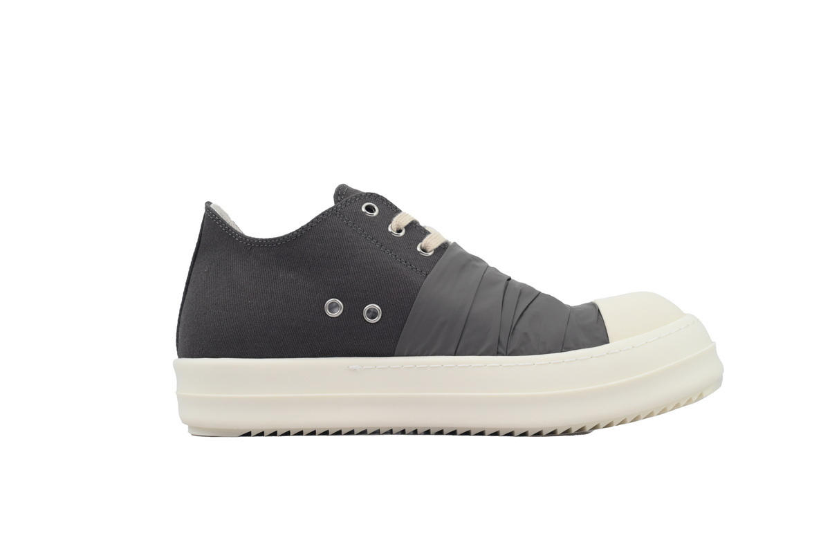 Rick Owens Grey Black Silk Surface