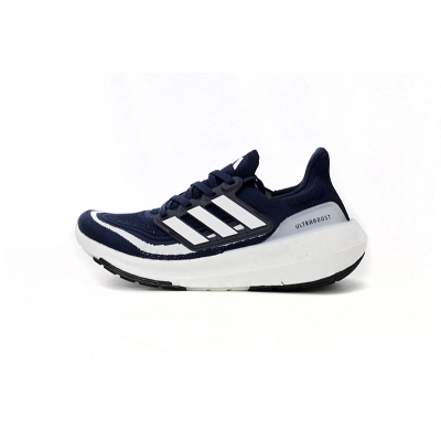 Adidas Ultra Boost 2023 LIGHT Black And White Blue and white bars HP9203 01