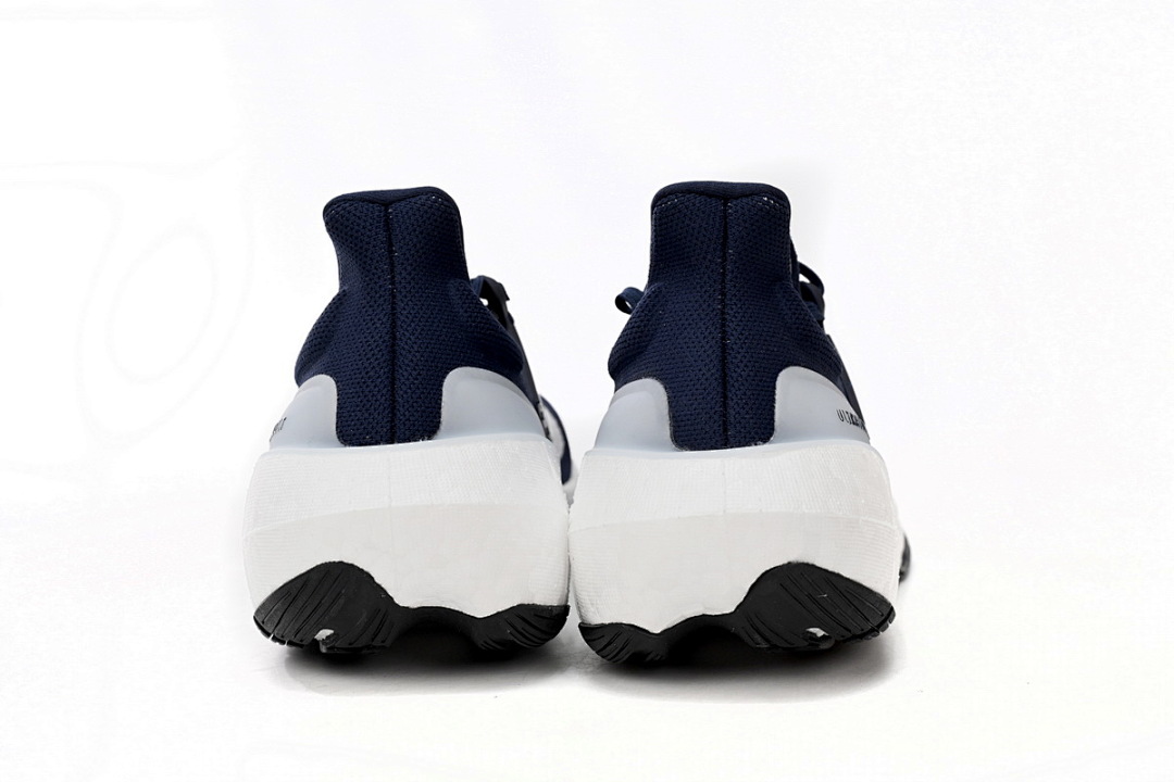 Adidas Ultra Boost 2023 LIGHT Black And White Blue and white bars HP9203