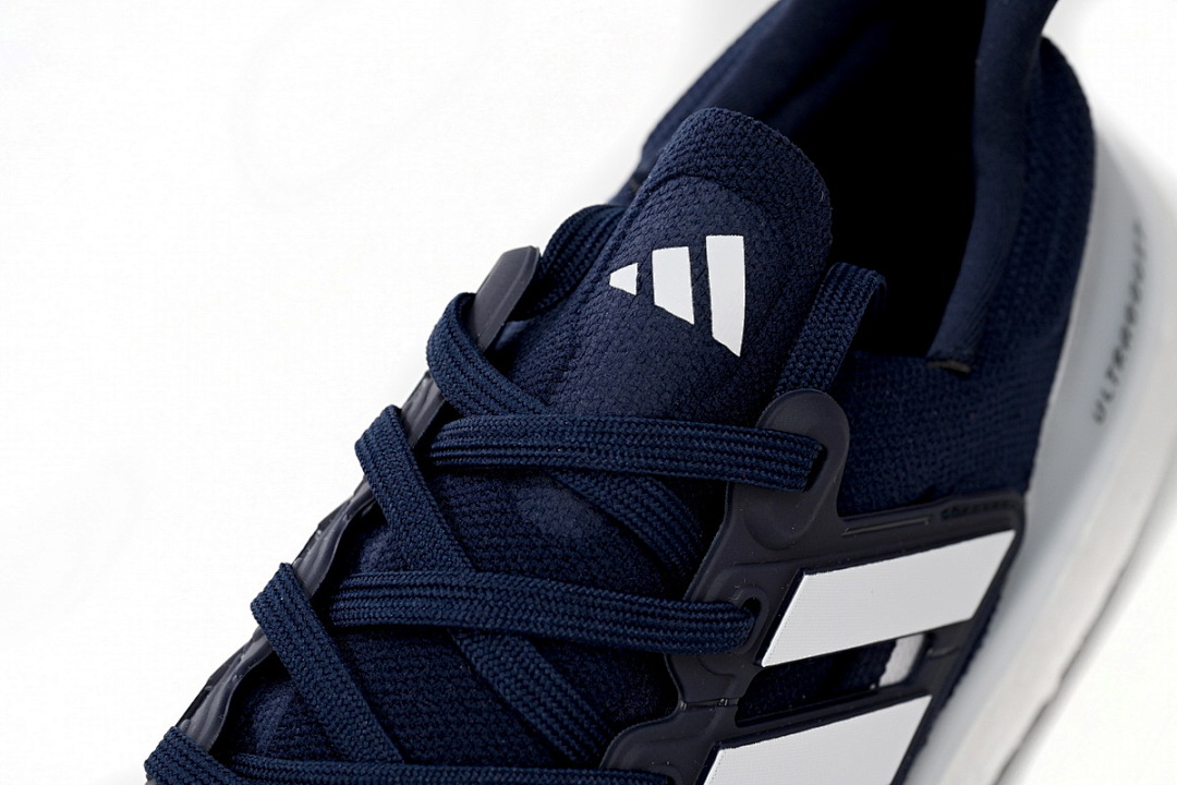 Adidas Ultra Boost 2023 LIGHT Black And White Blue and white bars HP9203