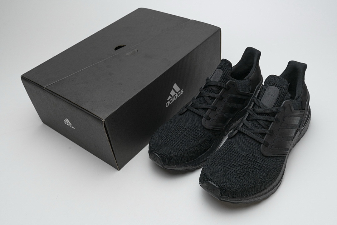  adidas Ultra BOOST 20 CONSORTIUM Triple Black Real Boost EG0691