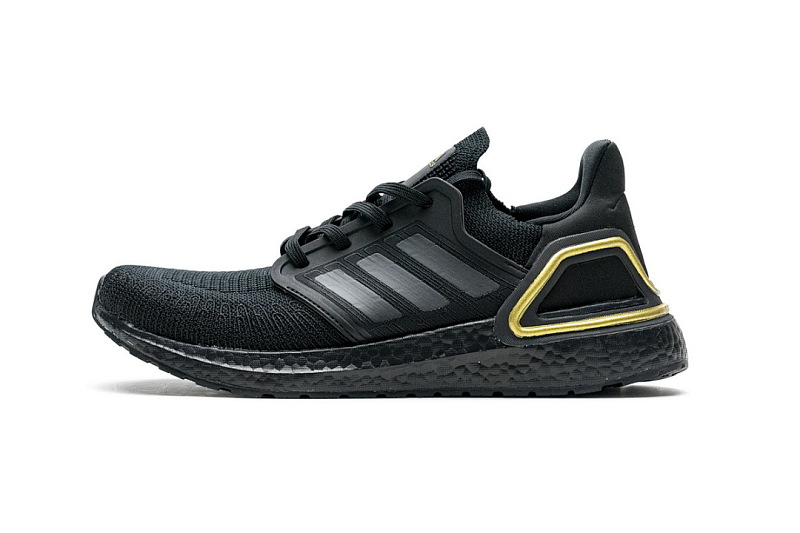  adidas Ultra BOOST 20 CONSORTIUM Black Gold Real Boost EG0754