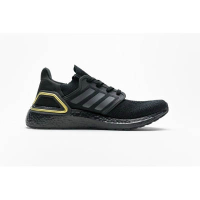  adidas Ultra BOOST 20 CONSORTIUM Black Gold Real Boost EG0754 02