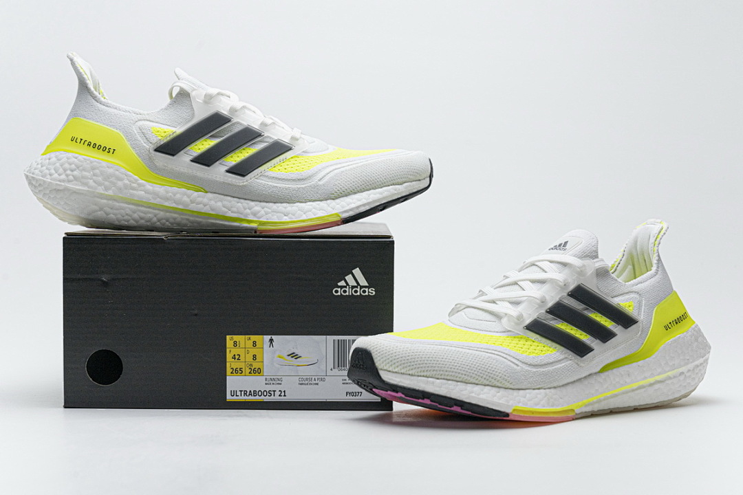  adidas Ultra Boost 2021 White Yellow Black FY0377
