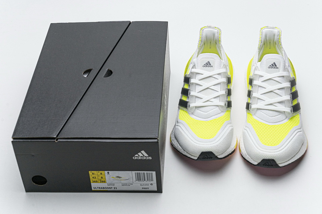  adidas Ultra Boost 2021 White Yellow Black FY0377