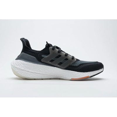  adidas Ultra Boost 2021 Black Grey Orange FY0389 02
