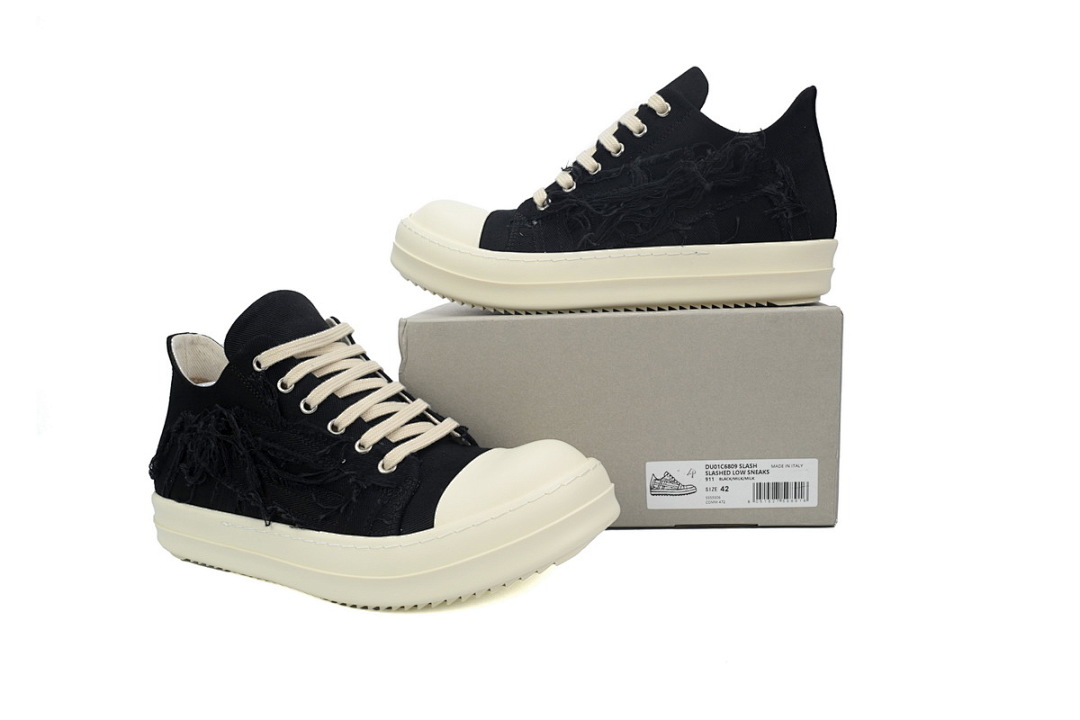Rick Owens EDFU DRKSHDW Slashed Low