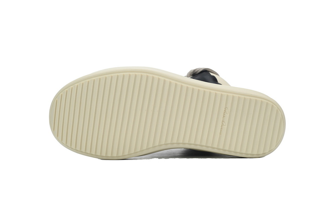 Rick Owens GeoBasket Oversized Eylet Black White