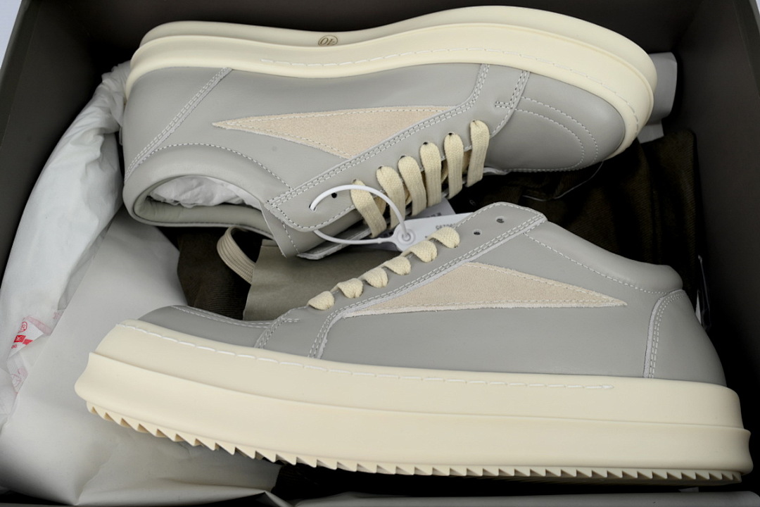 Rick Owens Lido Vintage Leather Sneakers