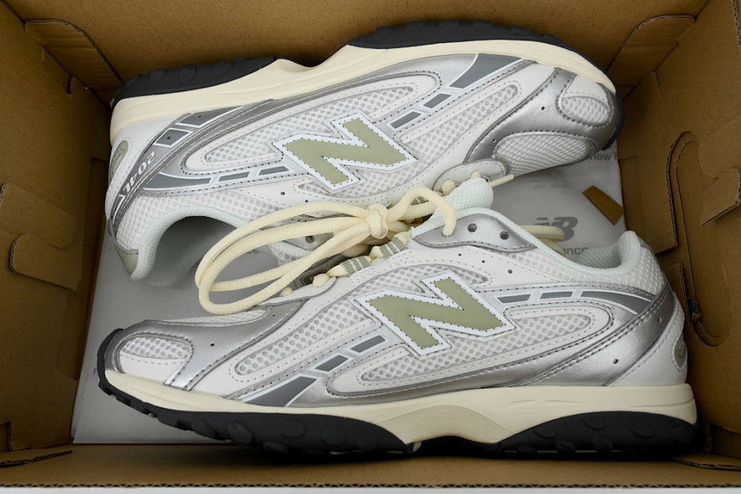 Silver Metallic Sage Green