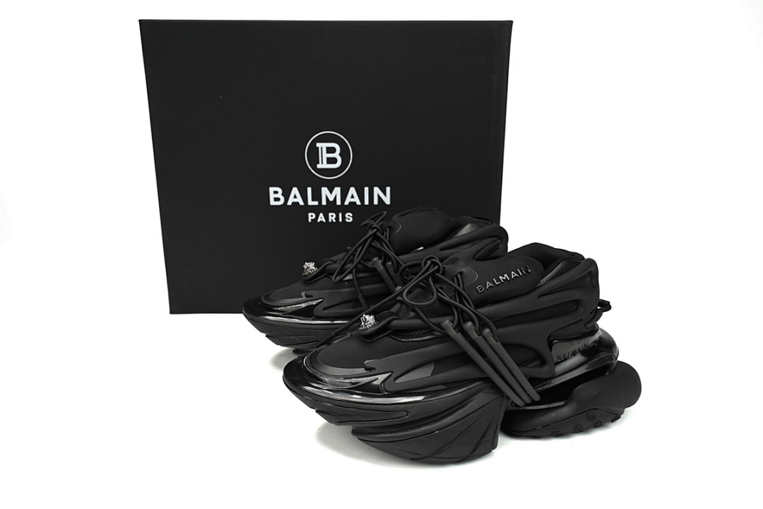 YM1VJ309 BALMAIN Multikolor Buty sportowe Black