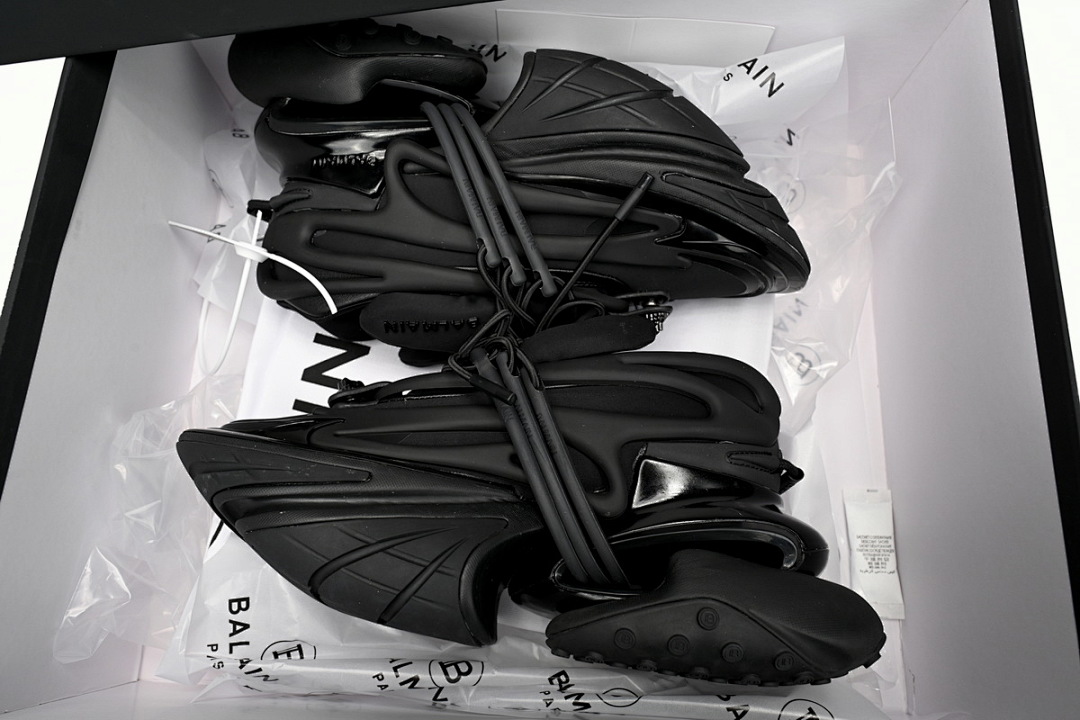 YM1VJ309 BALMAIN Multikolor Buty sportowe Black