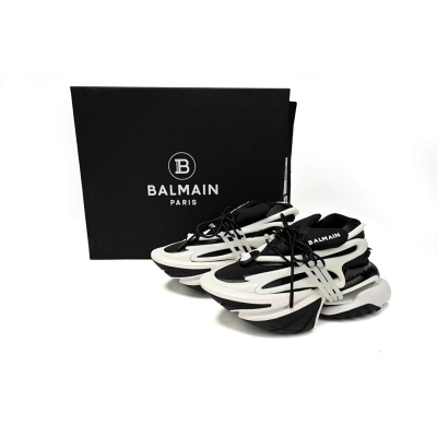 YM1VJ309 BALMAIN Multikolor Buty sportowe Black And White 02