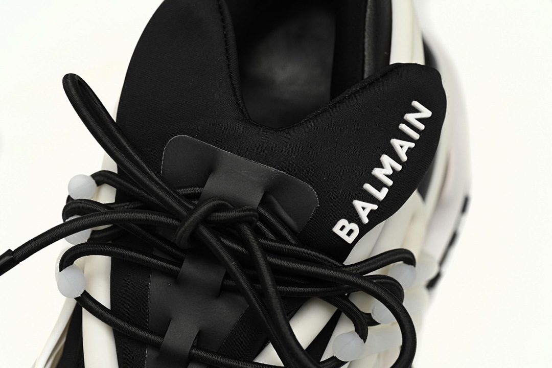 YM1VJ309 BALMAIN Multikolor Buty sportowe Black And White