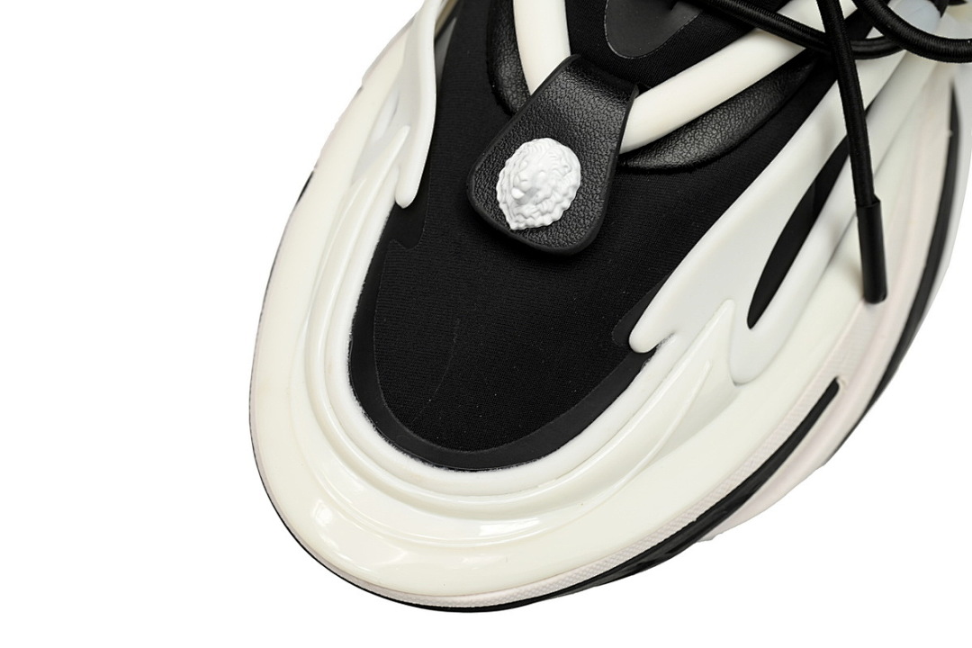YM1VJ309 BALMAIN Multikolor Buty sportowe Black And White