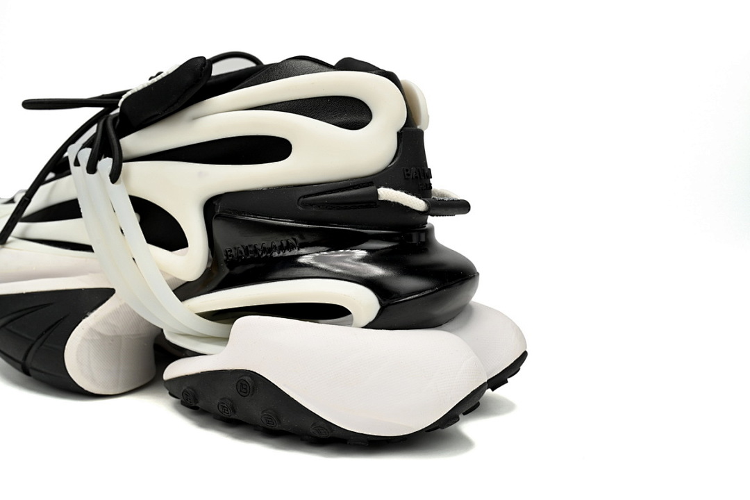 YM1VJ309 BALMAIN Multikolor Buty sportowe Black And White