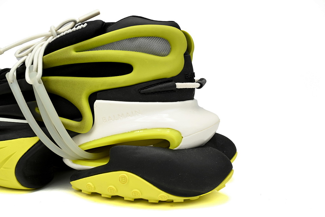 YM1VJ309 BALMAIN Multikolor Buty sportowe Black And Yellow