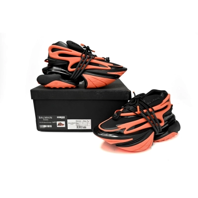 YM1VJ309 BALMAIN Multikolor Buty sportowe Black orange 02