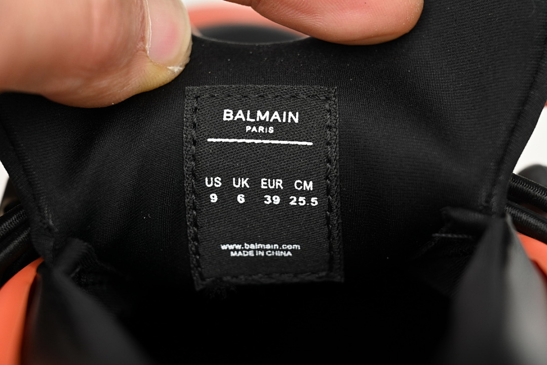 YM1VJ309 BALMAIN Multikolor Buty sportowe Black orange
