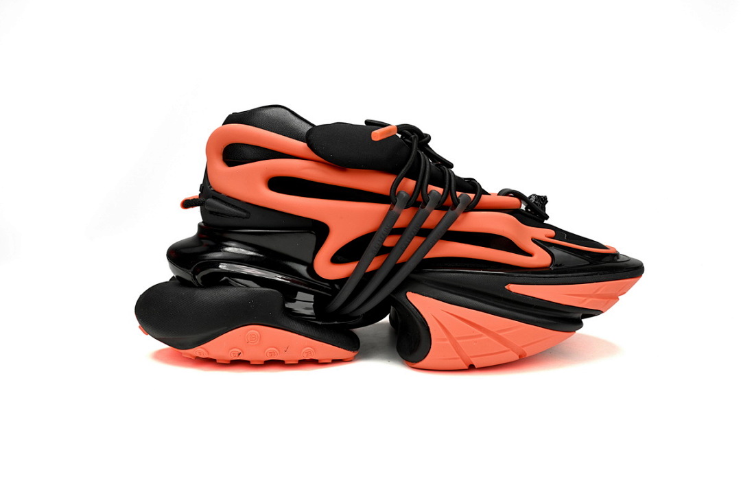 YM1VJ309 BALMAIN Multikolor Buty sportowe Black orange