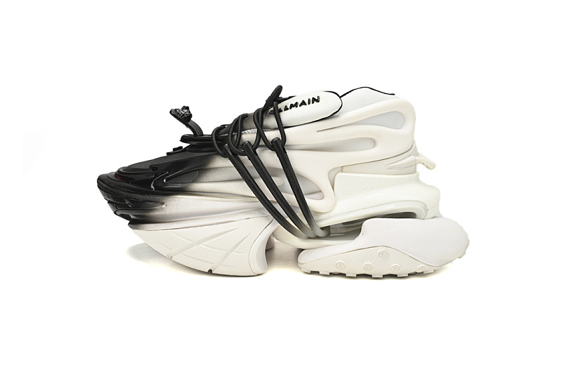 YM1VJ309 BALMAIN Multikolor Buty sportowe White and Black