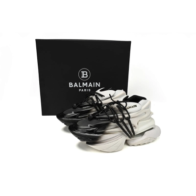 YM1VJ309 BALMAIN Multikolor Buty sportowe White and Black 02
