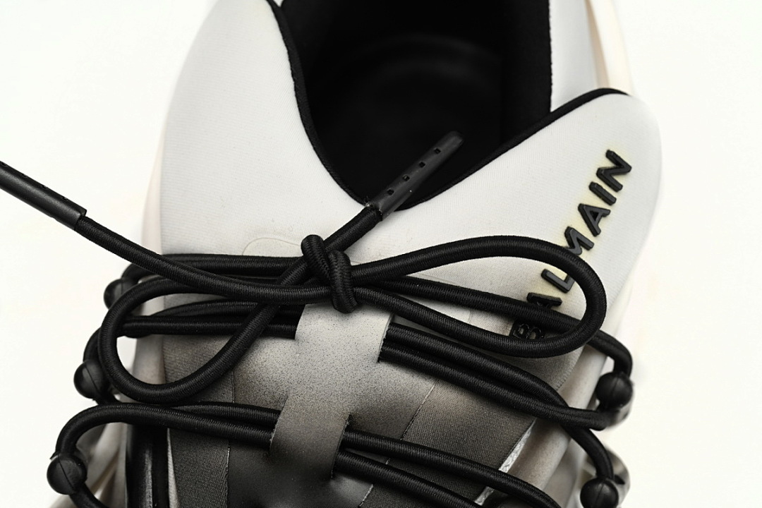 YM1VJ309 BALMAIN Multikolor Buty sportowe White and Black