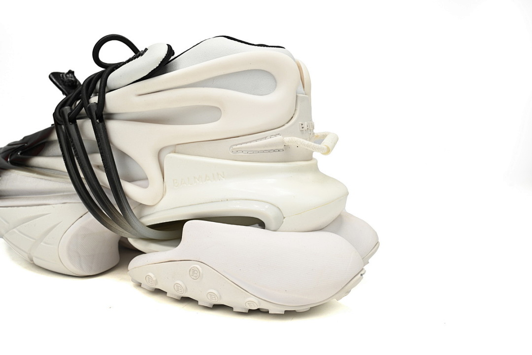YM1VJ309 BALMAIN Multikolor Buty sportowe White and Black