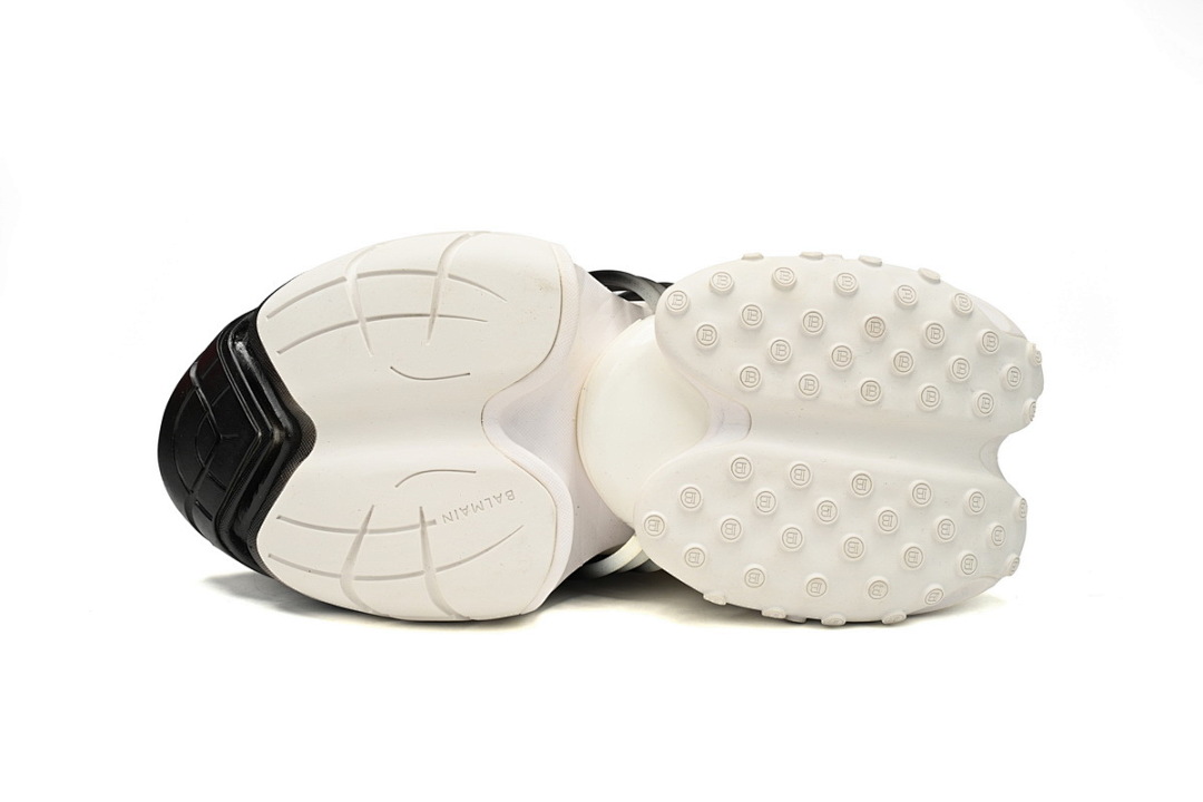 YM1VJ309 BALMAIN Multikolor Buty sportowe White and Black