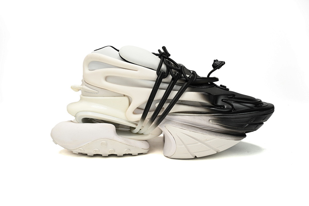YM1VJ309 BALMAIN Multikolor Buty sportowe White and Black
