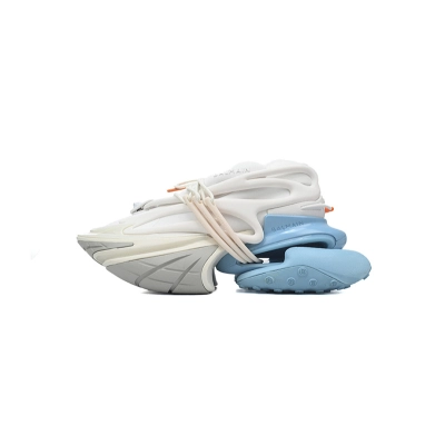 YM1VJ309 BALMAIN Multikolor Buty sportowe White Blue 01