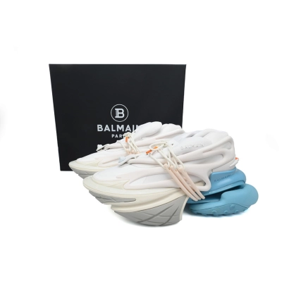 YM1VJ309 BALMAIN Multikolor Buty sportowe White Blue 02