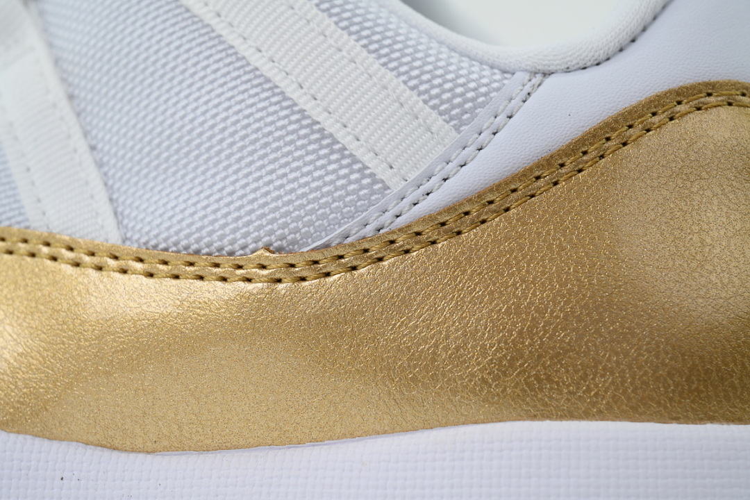 Air Jordan 11 Retro Low White Metallic Gold Basketball Shoes AH7860-102
