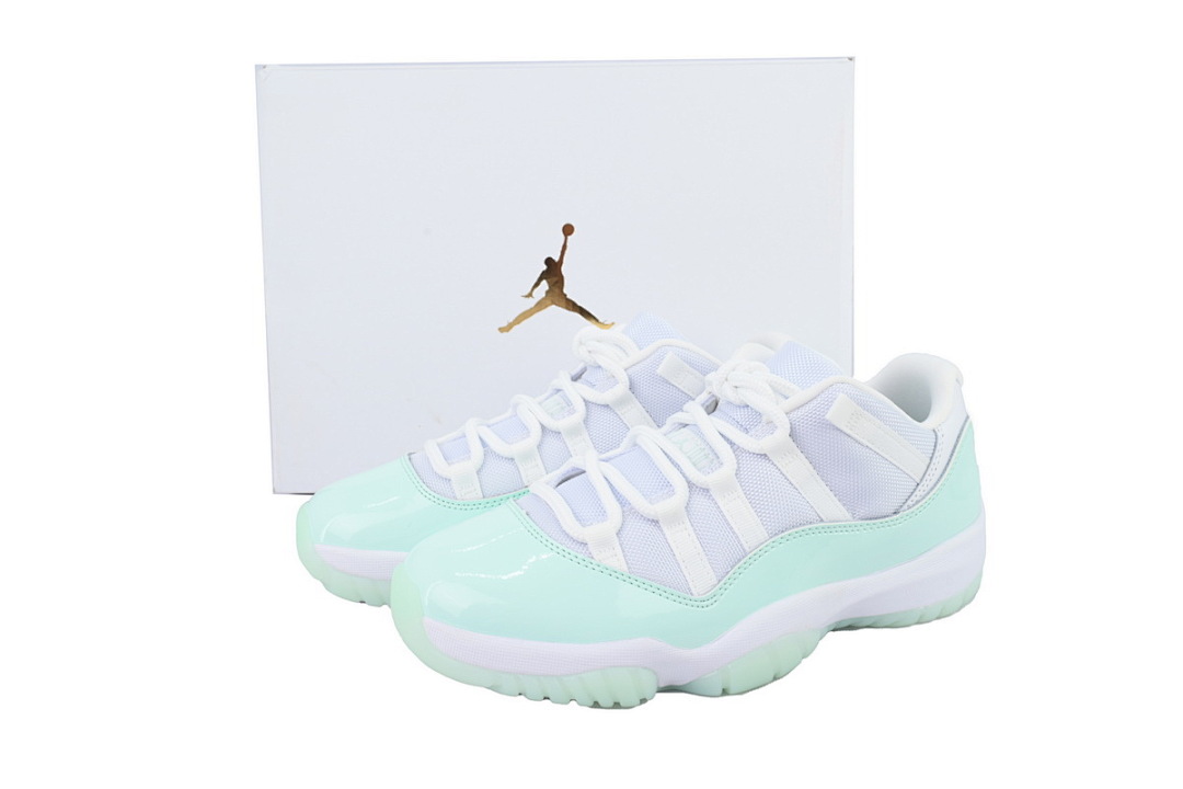 Air Jordan 11 Retro Low Mint Green Ice Sneakers AH7860-103 