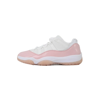 Zapatillas Air Jordan 11 Retro Low rosa, blanco y goma AH7860-160 01