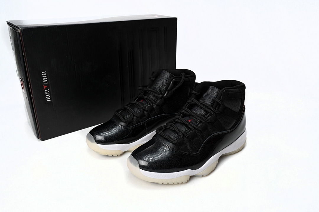 Air Jordan 11 25th Anniversary Black Silver Eyelets