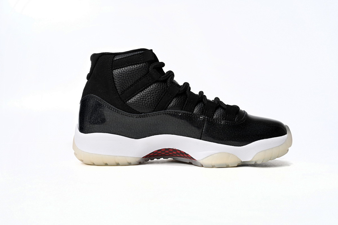 Air Jordan 11 25th Anniversary Black Silver Eyelets