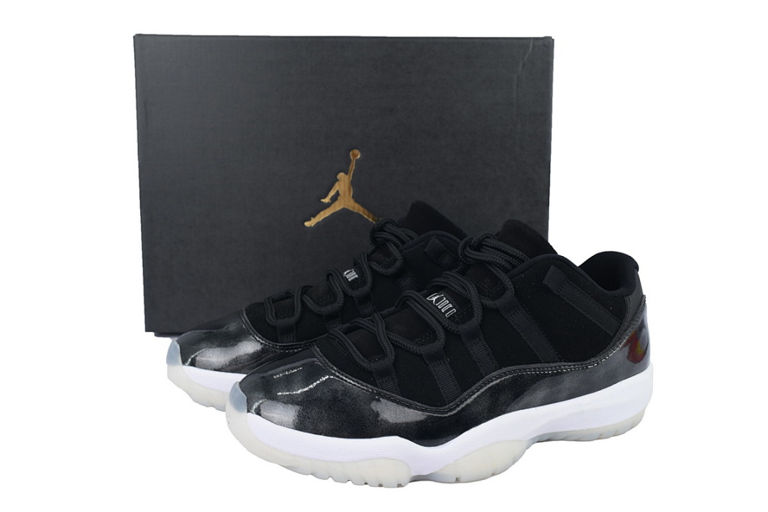 Air Jordan 11 Retro Low Barons Black White