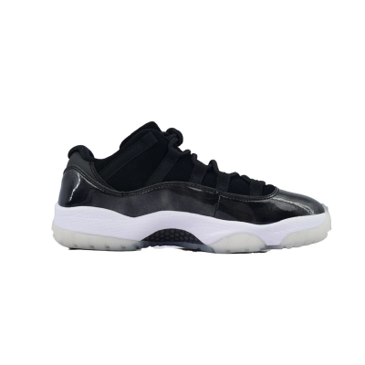 Air Jordan 11 Retro Low Barons Negro-Blanco 02