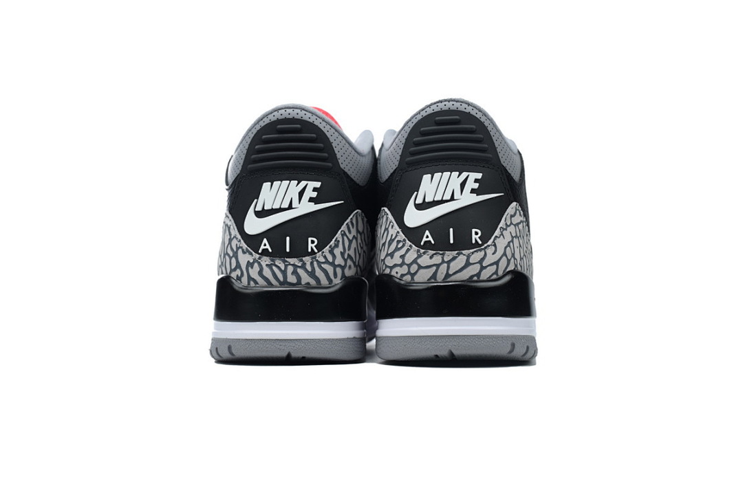 Air Jordan 3 Retro Black Cement Men's Basketball Shoes Sneakers