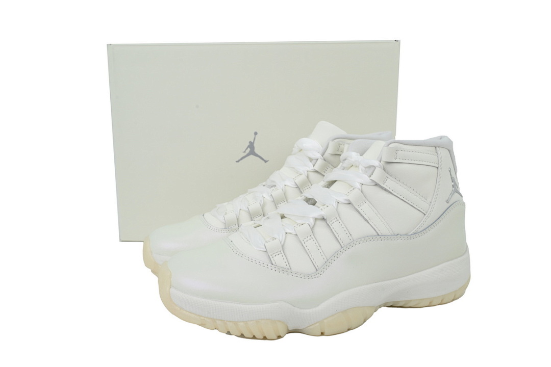 Air Jordan 11 Retro Low Sail White Basketball Shoes WMNS AR0715-110 