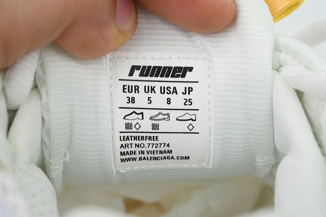 Balenciaga Runner White Blue Yellow Pink Multi