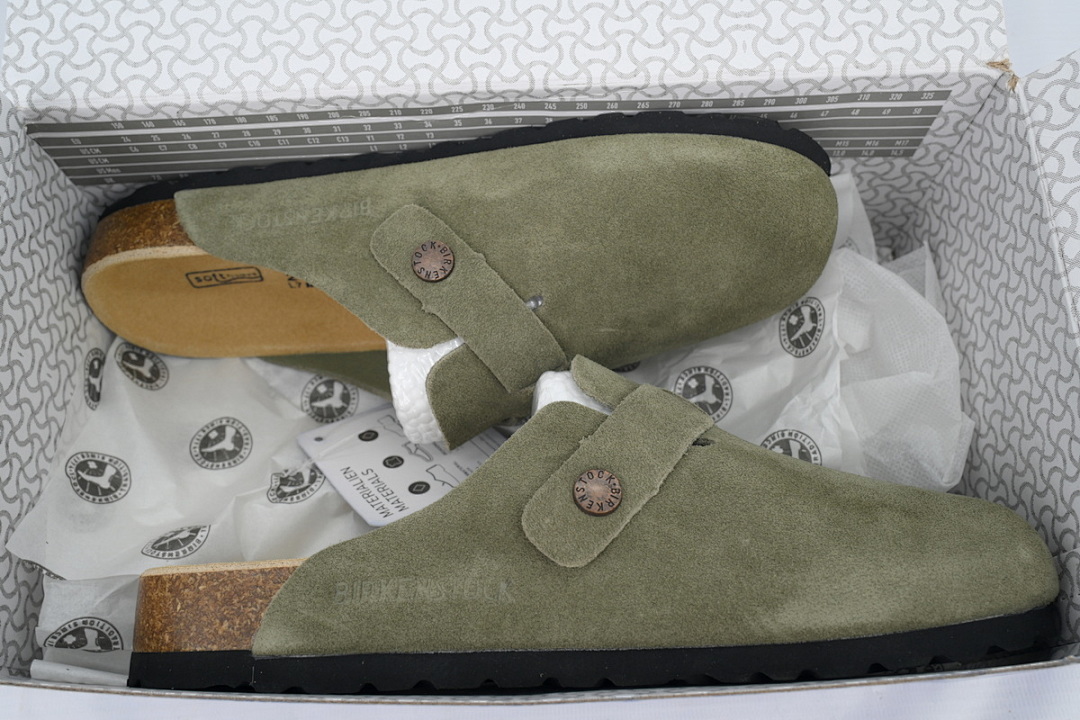 Birkenstock Boston Soft Footbed Dark Green